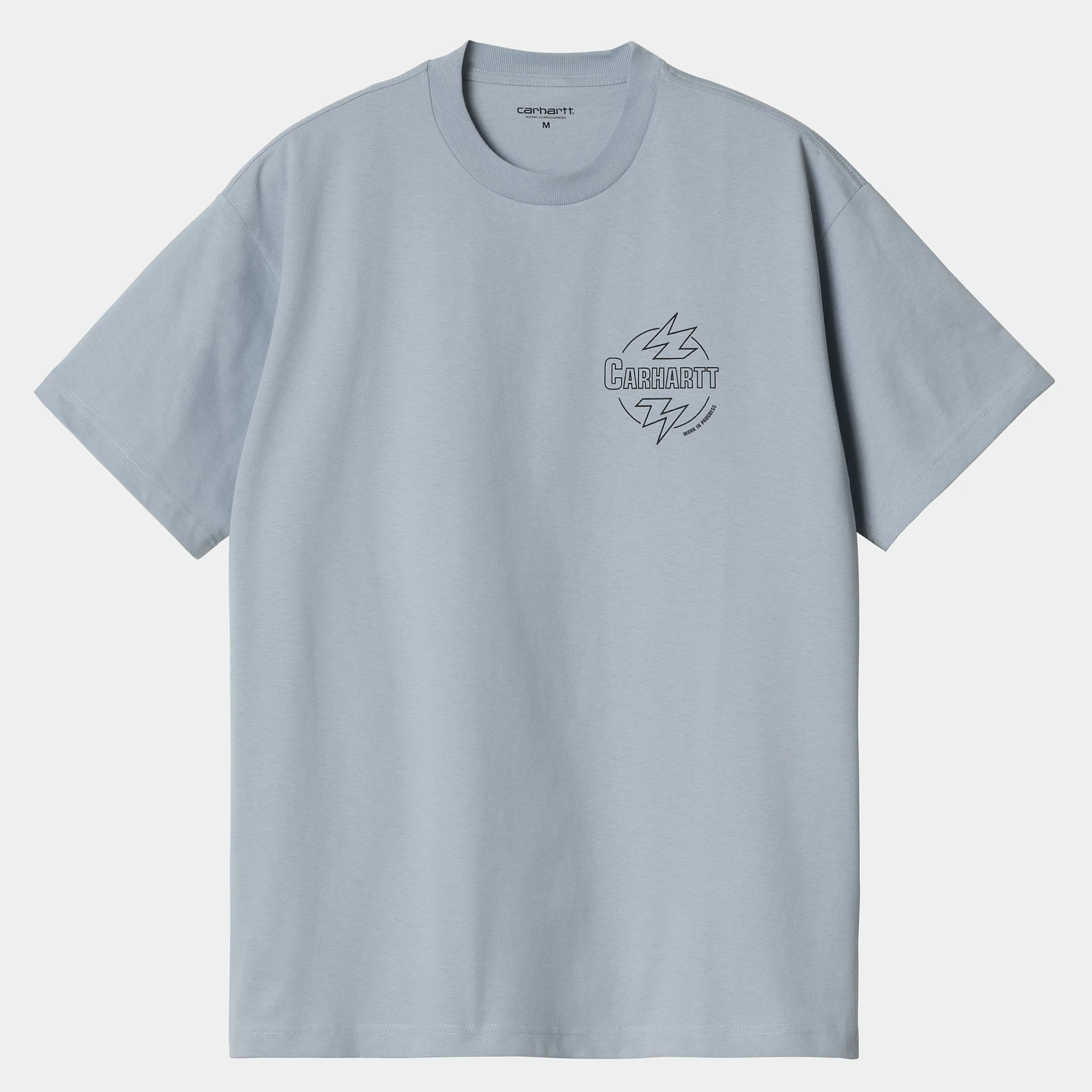 T-Shirts & Polos>Carhartt WIP S/S Ablaze T-Shirt Misty Sky / Black