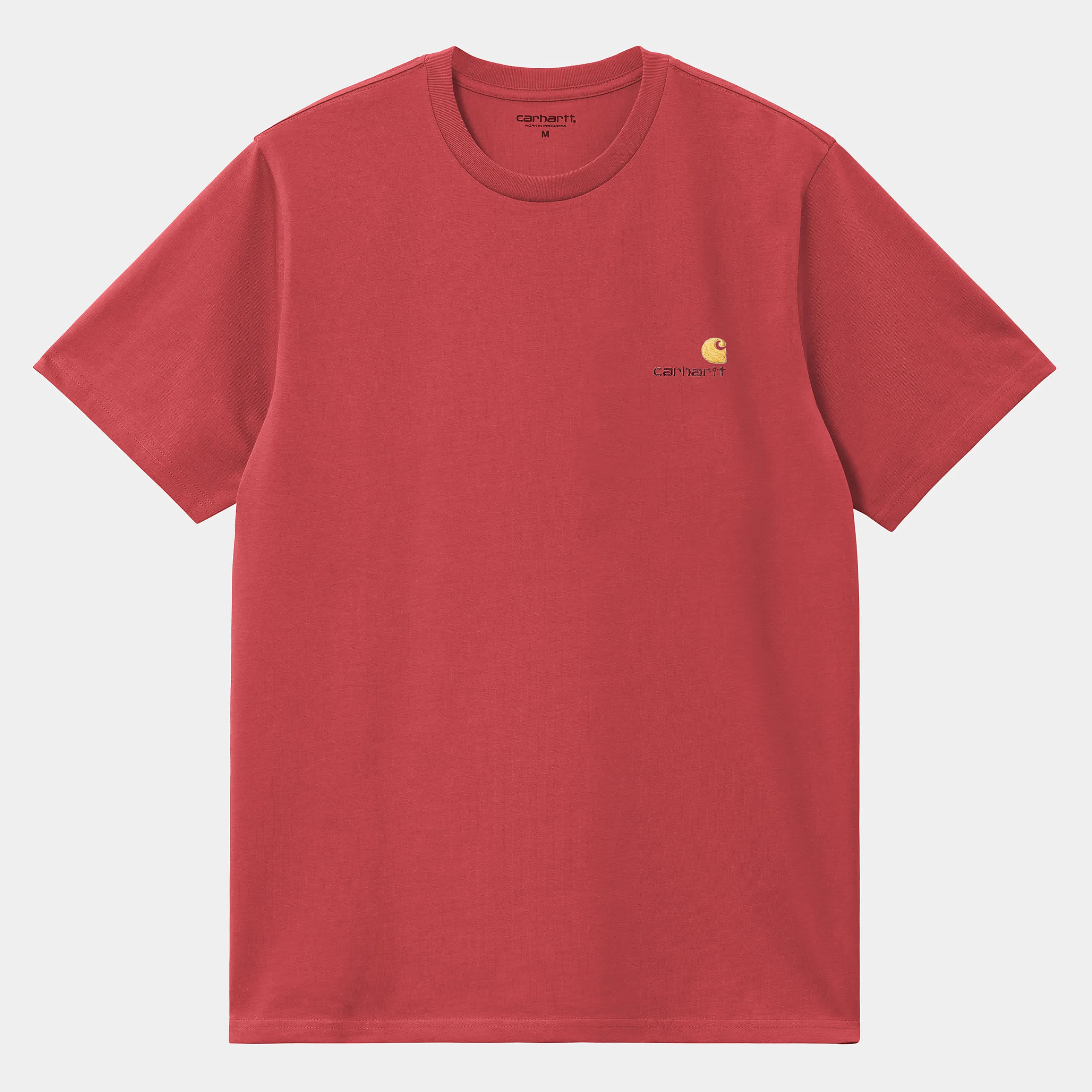 T-Shirts & Polos>Carhartt WIP S/S American Script T-Shirt Tuscany
