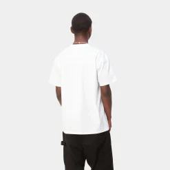 T-Shirts & Polos>Carhartt WIP S/S American Script T-Shirt White