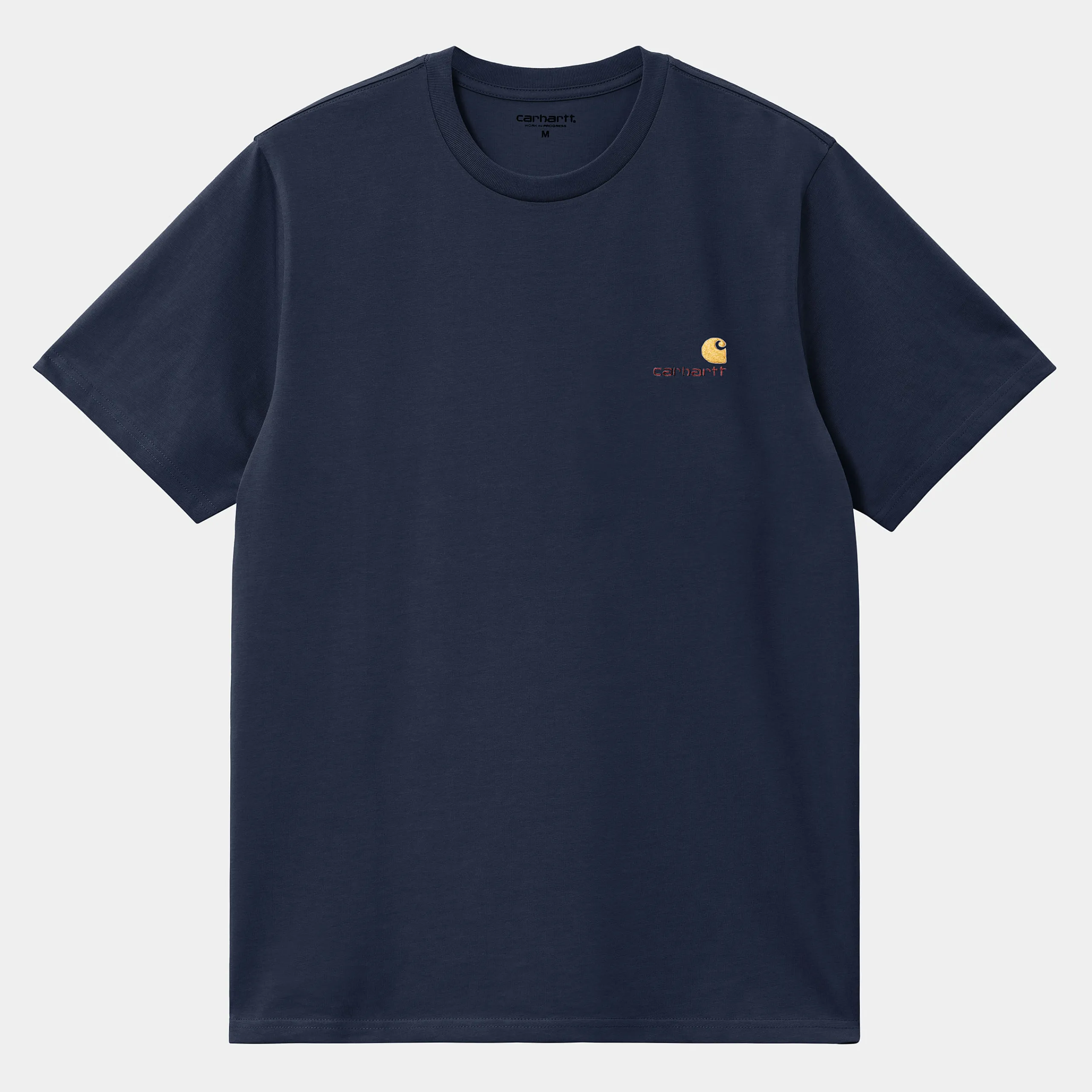 T-Shirts & Polos>Carhartt WIP S/S American Script T-Shirt Air Force Blue