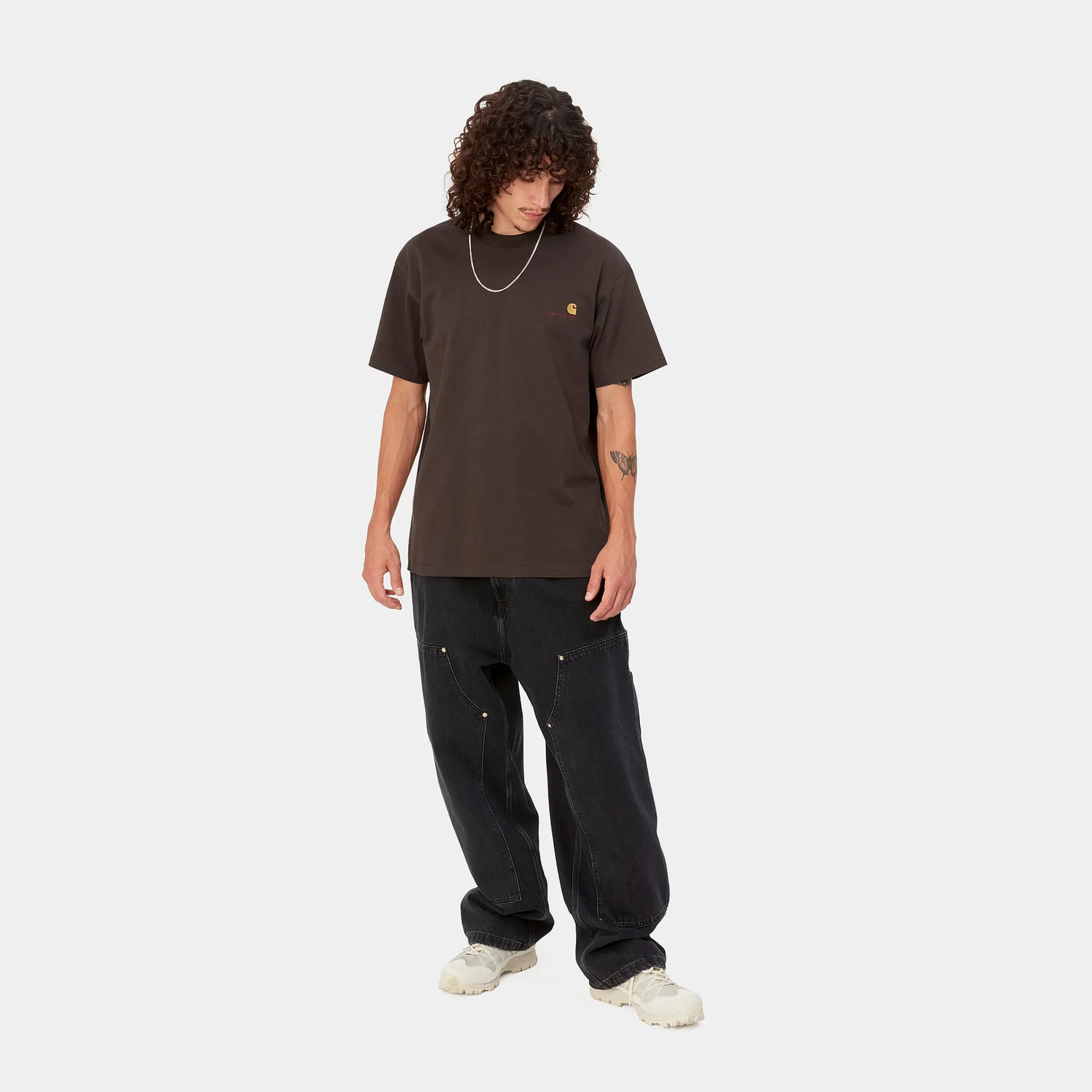 T-Shirts & Polos>Carhartt WIP S/S American Script T-Shirt Buckeye