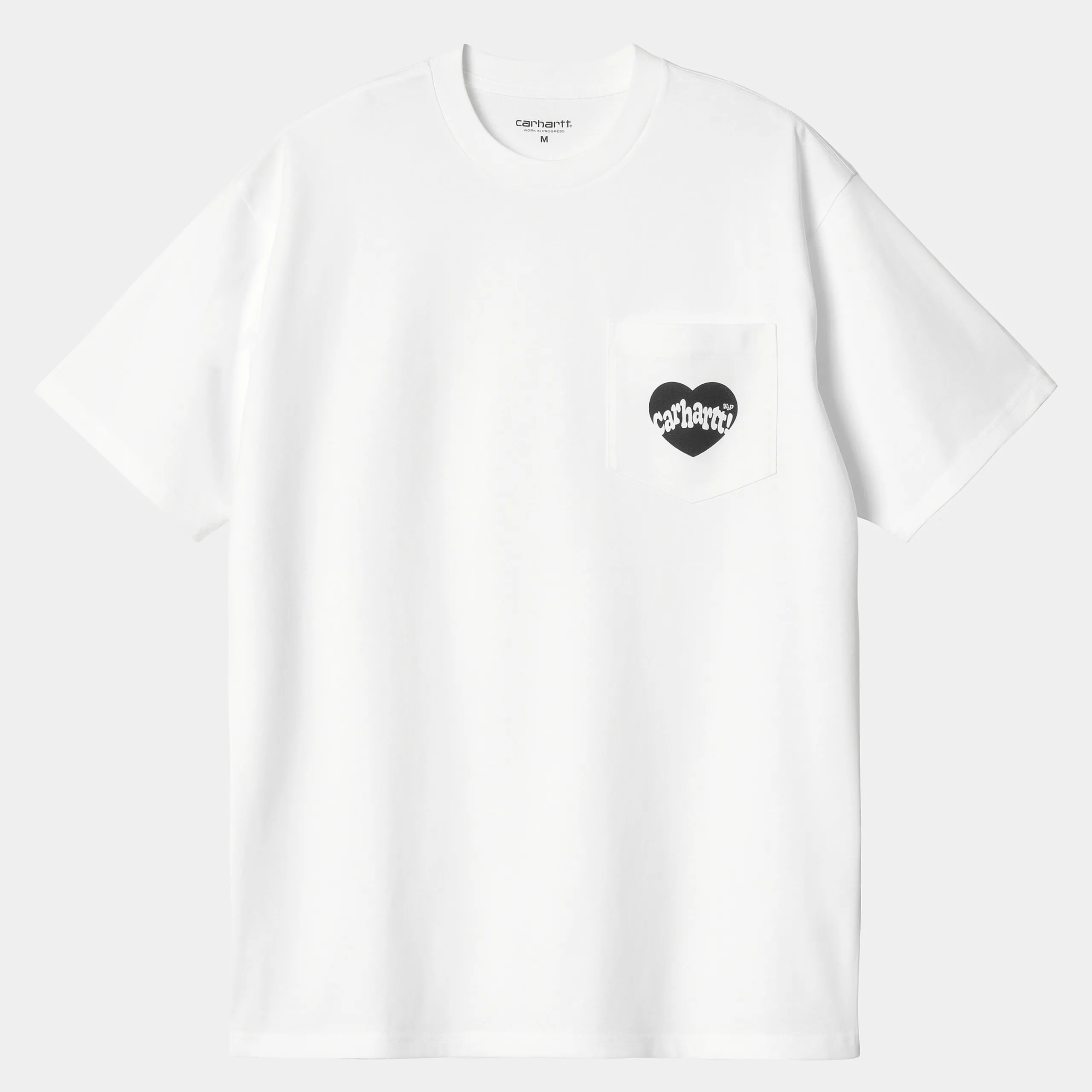 T-Shirts & Polos>Carhartt WIP S/S Amour Pocket T-Shirt White / Black