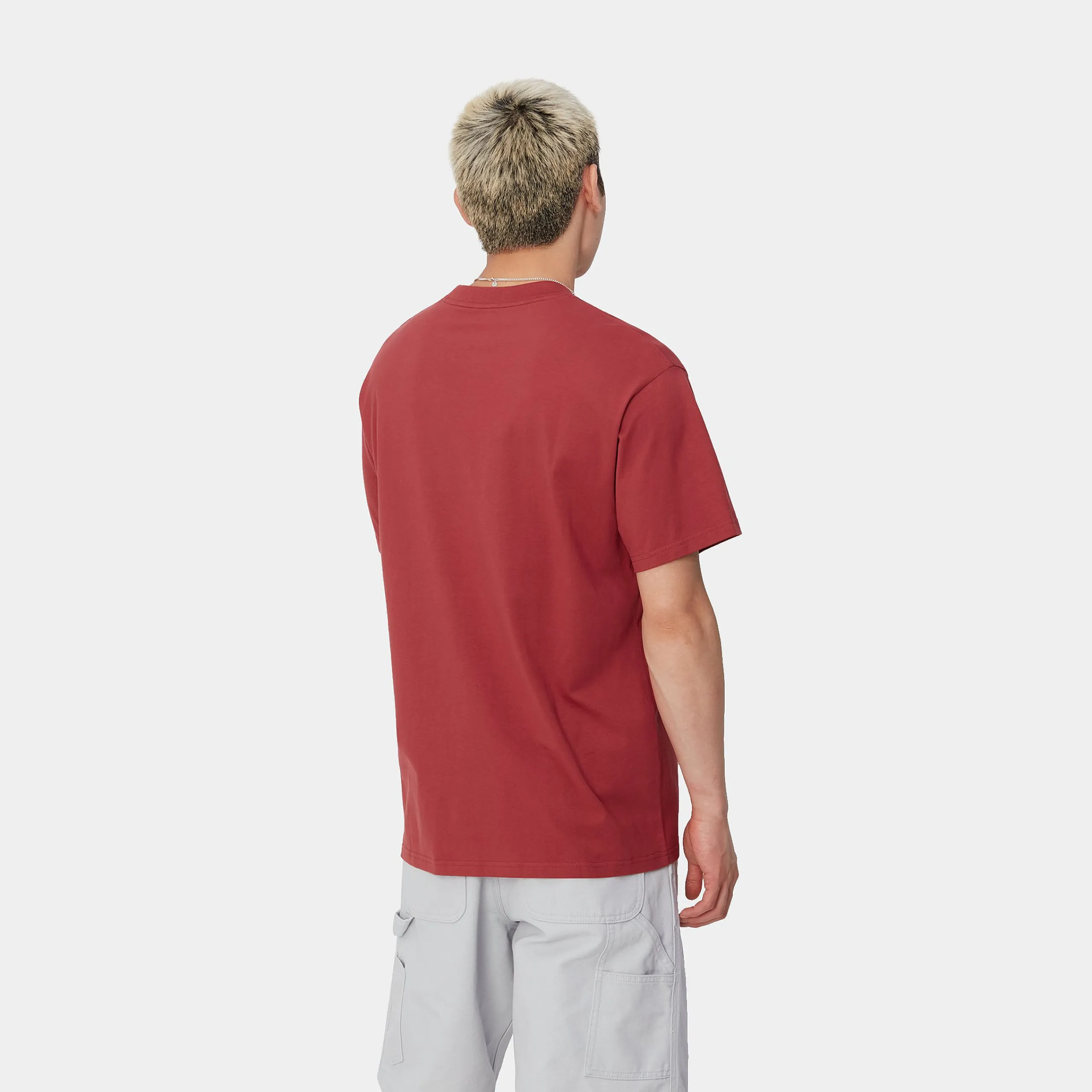 T-Shirts & Polos>Carhartt WIP S/S Amour Pocket T-Shirt Tuscany / White