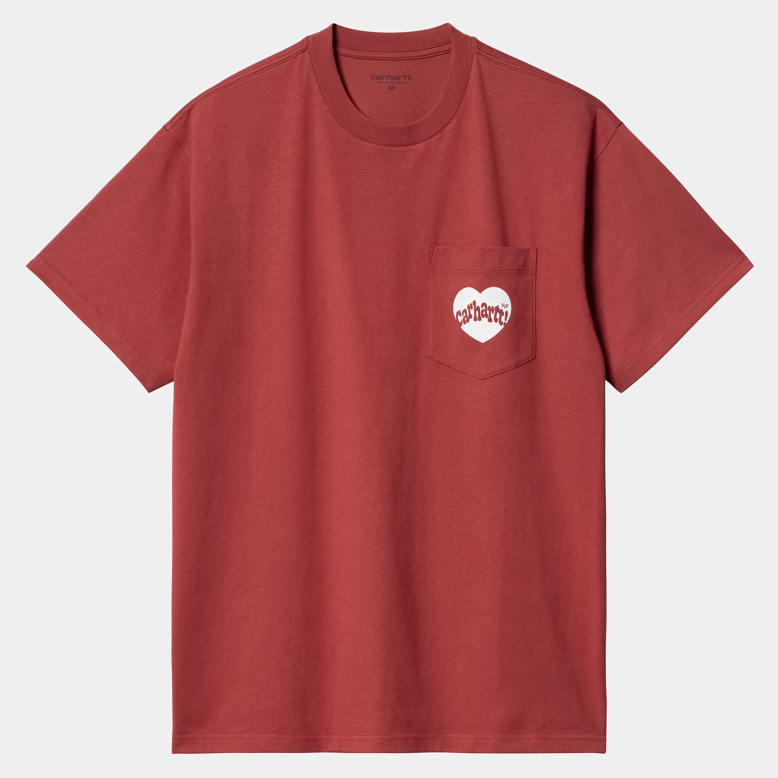 T-Shirts & Polos>Carhartt WIP S/S Amour Pocket T-Shirt Tuscany / White