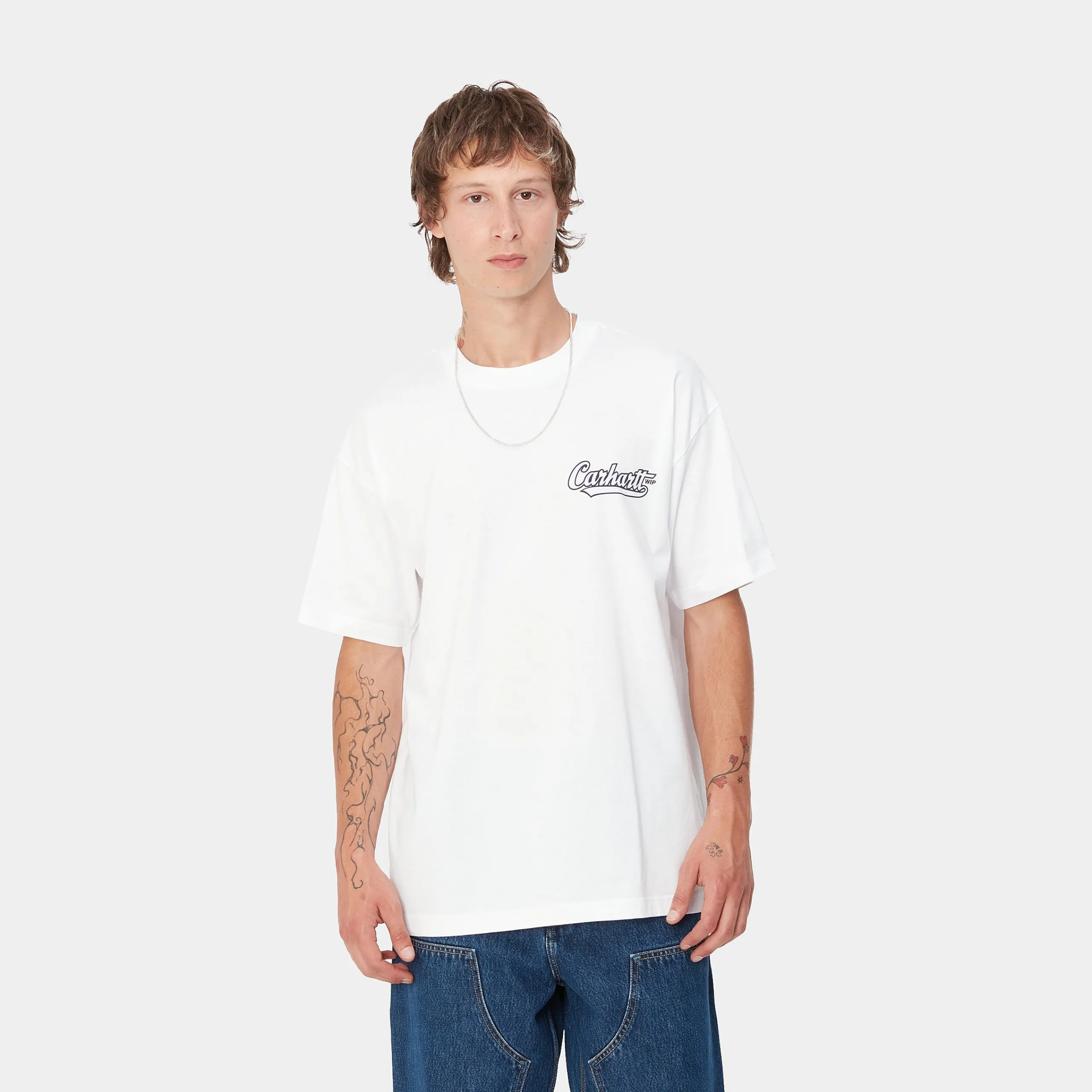 T-Shirts & Polos>Carhartt WIP S/S Archivo T-Shirt White