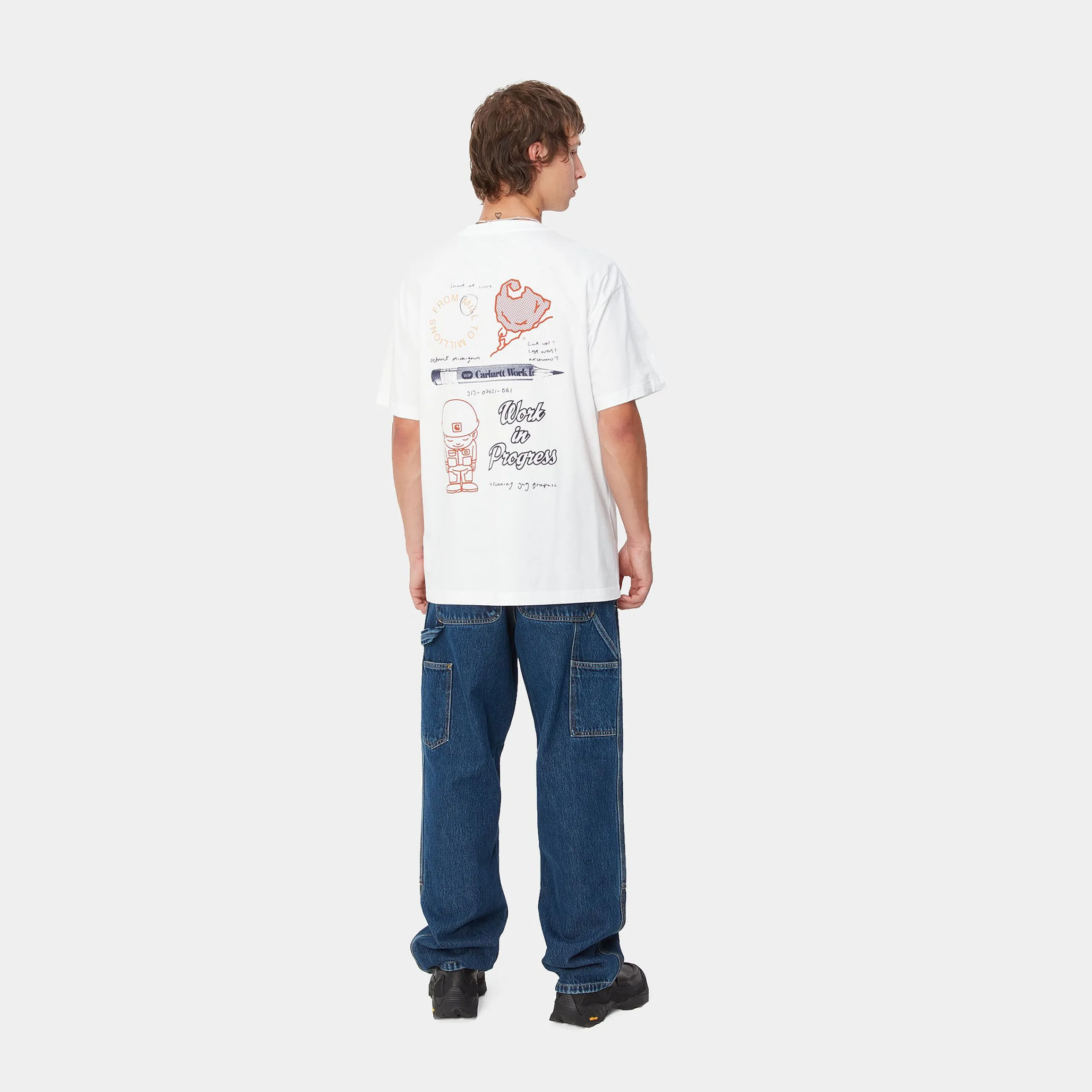 T-Shirts & Polos>Carhartt WIP S/S Archivo T-Shirt White