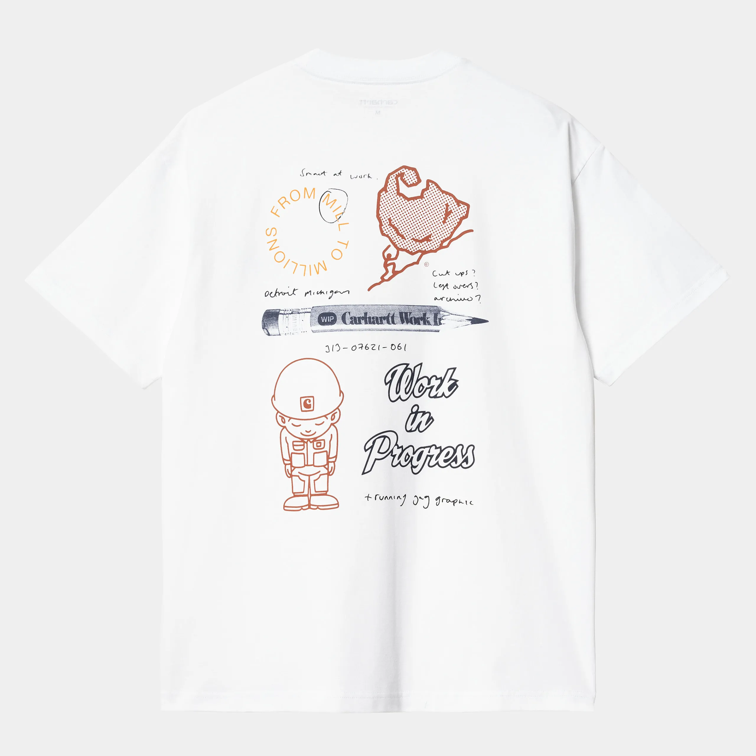 T-Shirts & Polos>Carhartt WIP S/S Archivo T-Shirt White