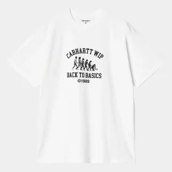 T-Shirts & Polos>Carhartt WIP S/S Basics T-Shirt White / Black