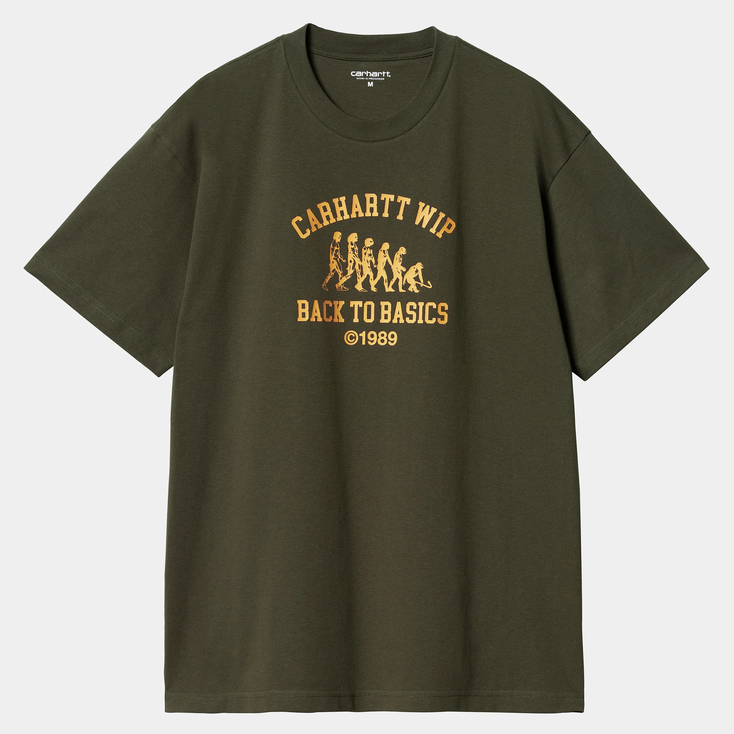 T-Shirts & Polos>Carhartt WIP S/S Basics T-Shirt Office Green / Winter Spice