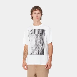 T-Shirts & Polos>Carhartt WIP S/S BIB Overall T-Shirt White