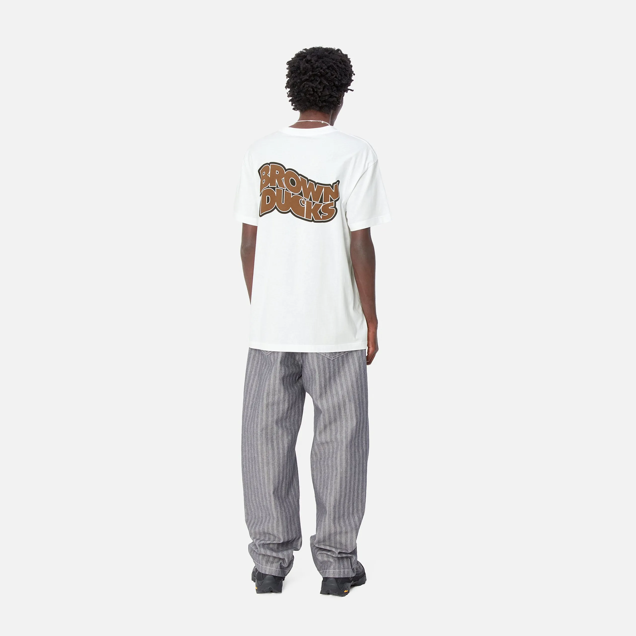 T-Shirts & Polos>Carhartt WIP S/S Brown Ducks T-Shirt White