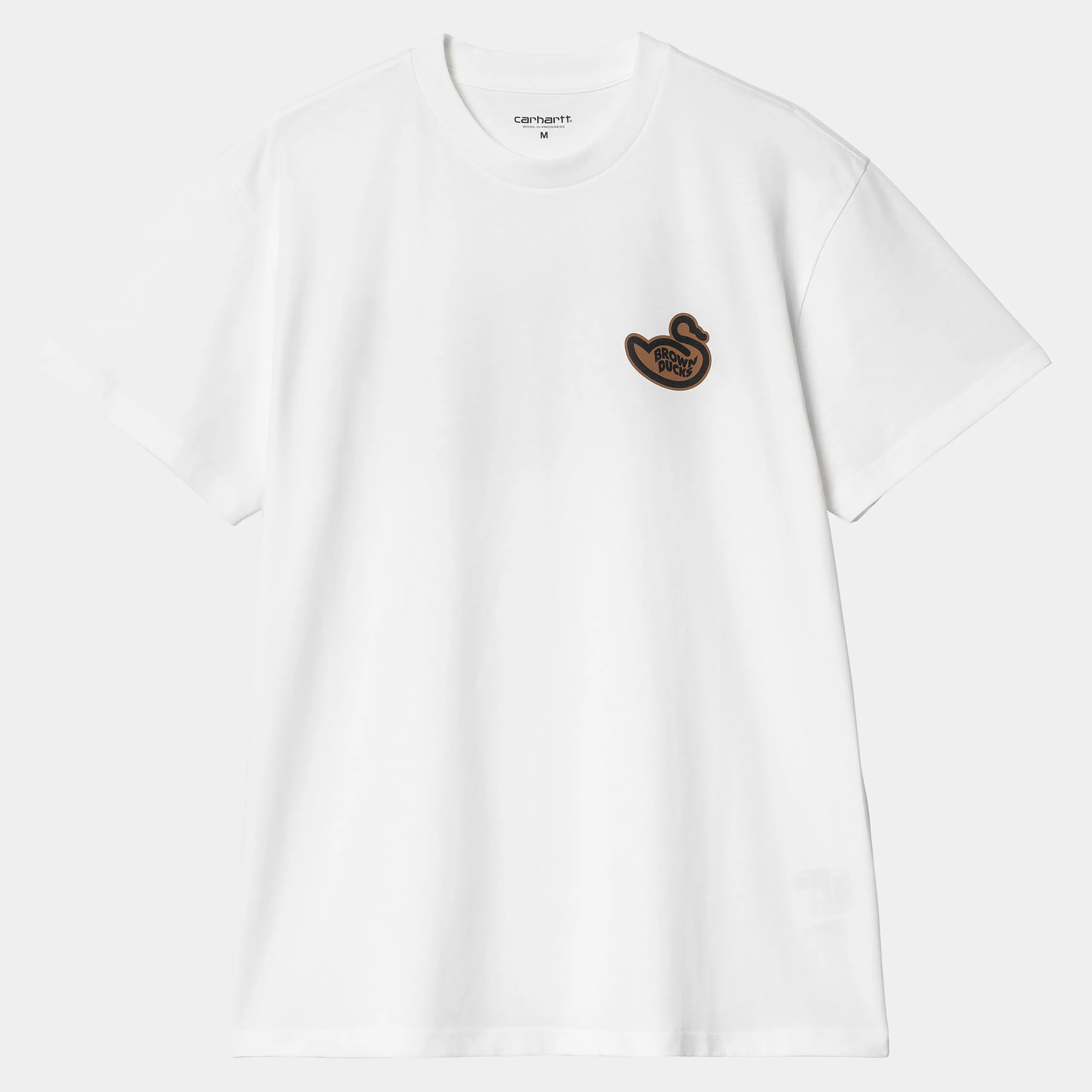 T-Shirts & Polos>Carhartt WIP S/S Brown Ducks T-Shirt White