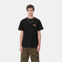 T-Shirts & Polos>Carhartt WIP S/S Brown Ducks T-Shirt Black