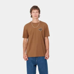 T-Shirts & Polos>Carhartt WIP S/S Brown Ducks T-Shirt Hamilton Brown