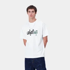T-Shirts & Polos>Carhartt WIP S/S Brush WIP T-Shirt White