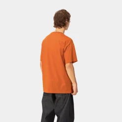 T-Shirts & Polos>Carhartt WIP S/S Brush WIP T-Shirt Turmeric
