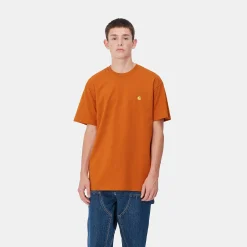 T-Shirts & Polos>Carhartt WIP S/S Chase T-Shirt Turmeric / Gold