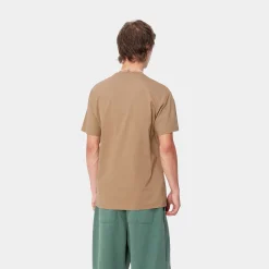 T-Shirts & Polos>Carhartt WIP S/S Chase T-Shirt Peanut / Gold