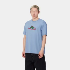T-Shirts & Polos>Carhartt WIP S/S Clam T-Shirt Charm Blue