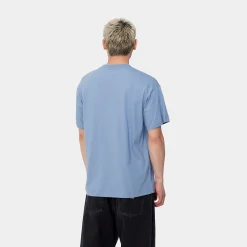T-Shirts & Polos>Carhartt WIP S/S Clam T-Shirt Charm Blue