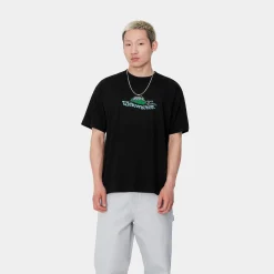 T-Shirts & Polos>Carhartt WIP S/S Clam T-Shirt Black