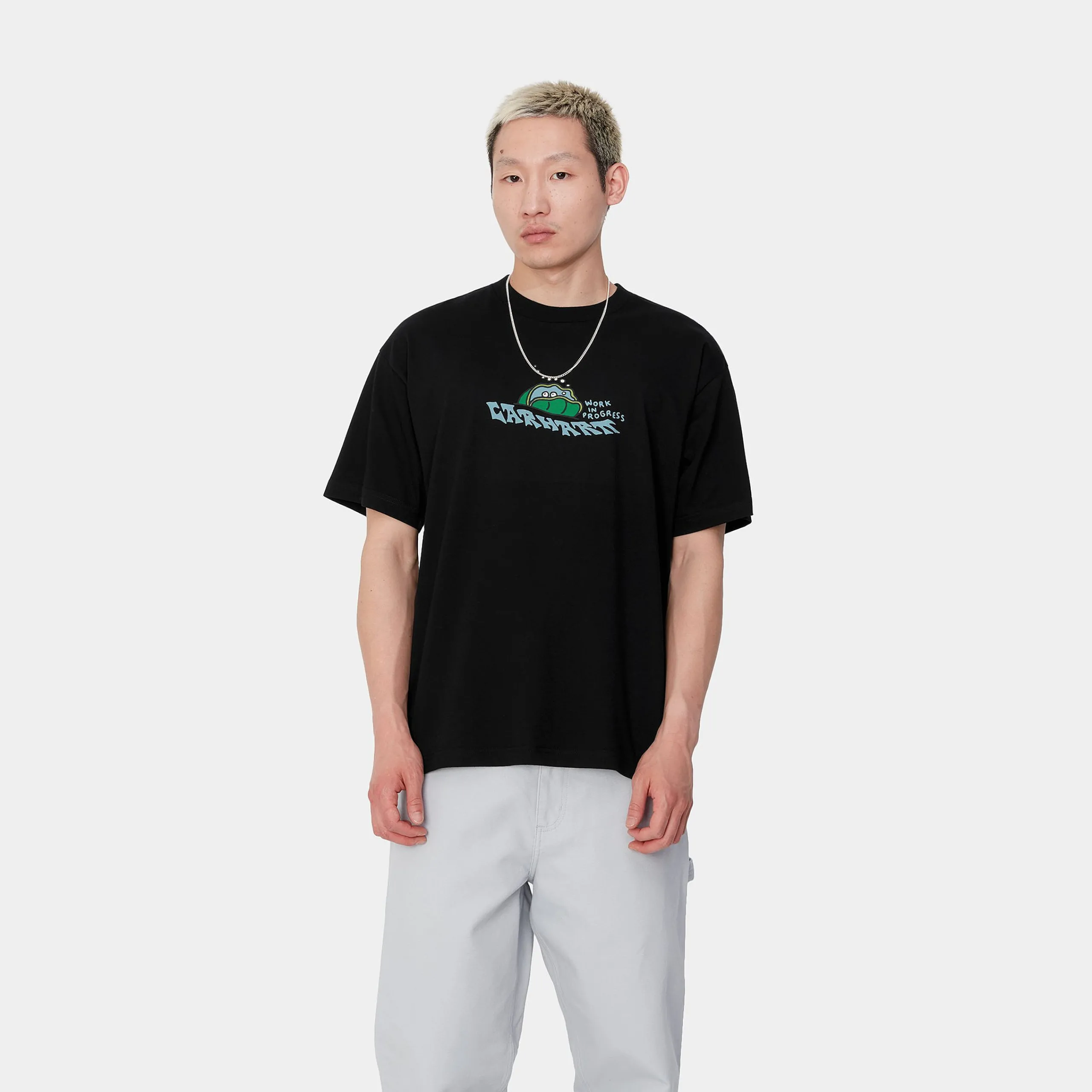 T-Shirts & Polos>Carhartt WIP S/S Clam T-Shirt Black