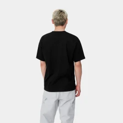 T-Shirts & Polos>Carhartt WIP S/S Clam T-Shirt Black