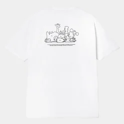 T-Shirts & Polos>Carhartt WIP S/S Coffee T-Shirt F24 White