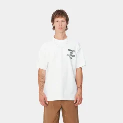 T-Shirts & Polos>Carhartt WIP S/S Cross Screw T-Shirt White