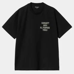T-Shirts & Polos>Carhartt WIP S/S Cross Screw T-Shirt Black