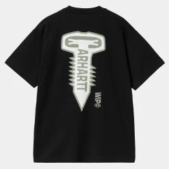 T-Shirts & Polos>Carhartt WIP S/S Cross Screw T-Shirt Black