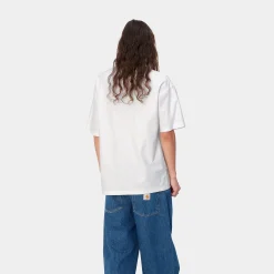 T-Shirts & Polos>Carhartt WIP S/S Dawson T-Shirt White
