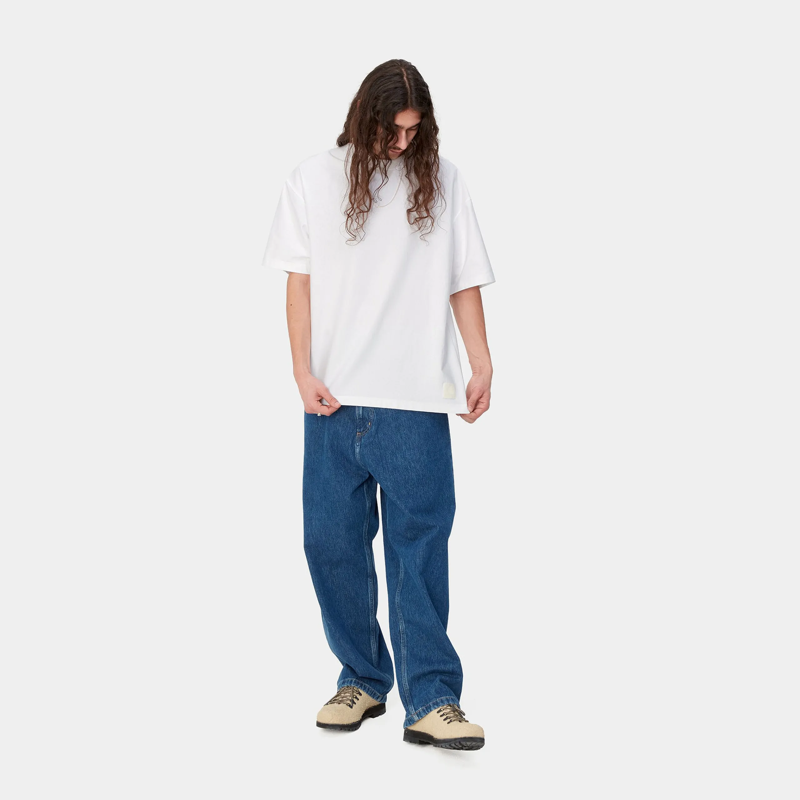 T-Shirts & Polos>Carhartt WIP S/S Dawson T-Shirt White