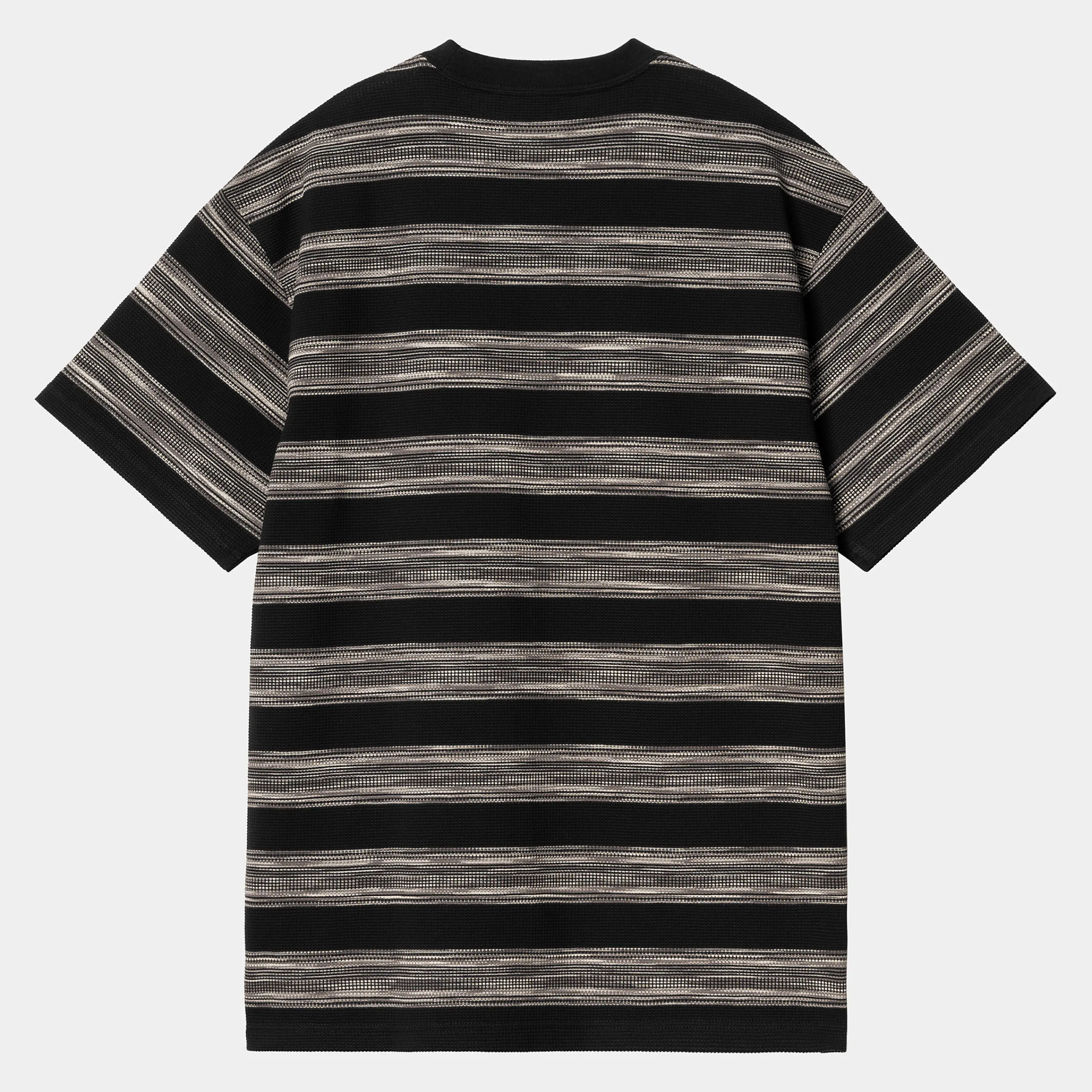 T-Shirts & Polos>Carhartt WIP S/S Dodson Pocket T-Shirt Dodson Stripe Horizontal, Black