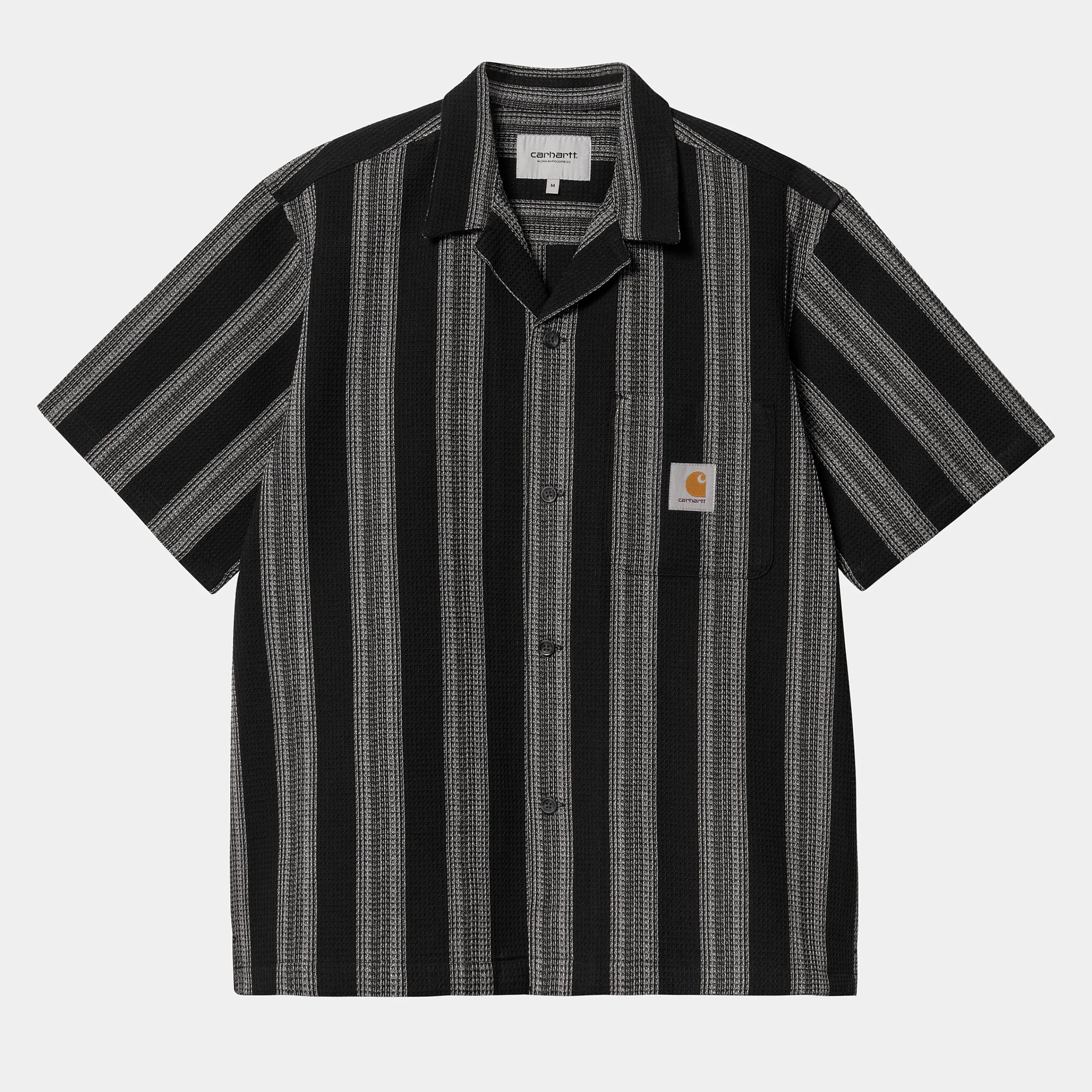 Hemden>Carhartt WIP S/S Dodson Shirt Dodson Stripe, Black