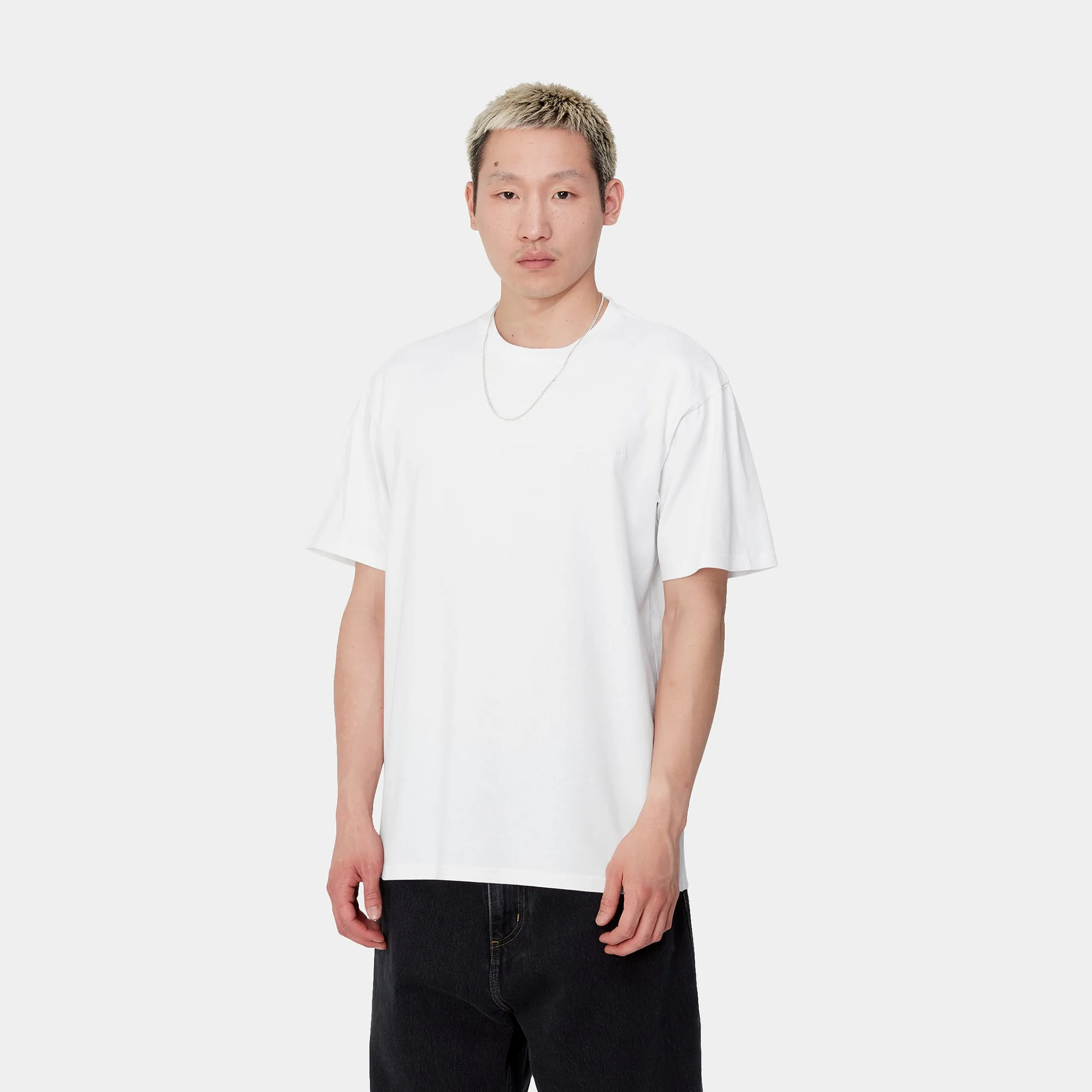 T-Shirts & Polos>Carhartt WIP S/S Duster Script T-Shirt White