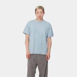T-Shirts & Polos>Carhartt WIP S/S Duster Script T-Shirt Misty Sky