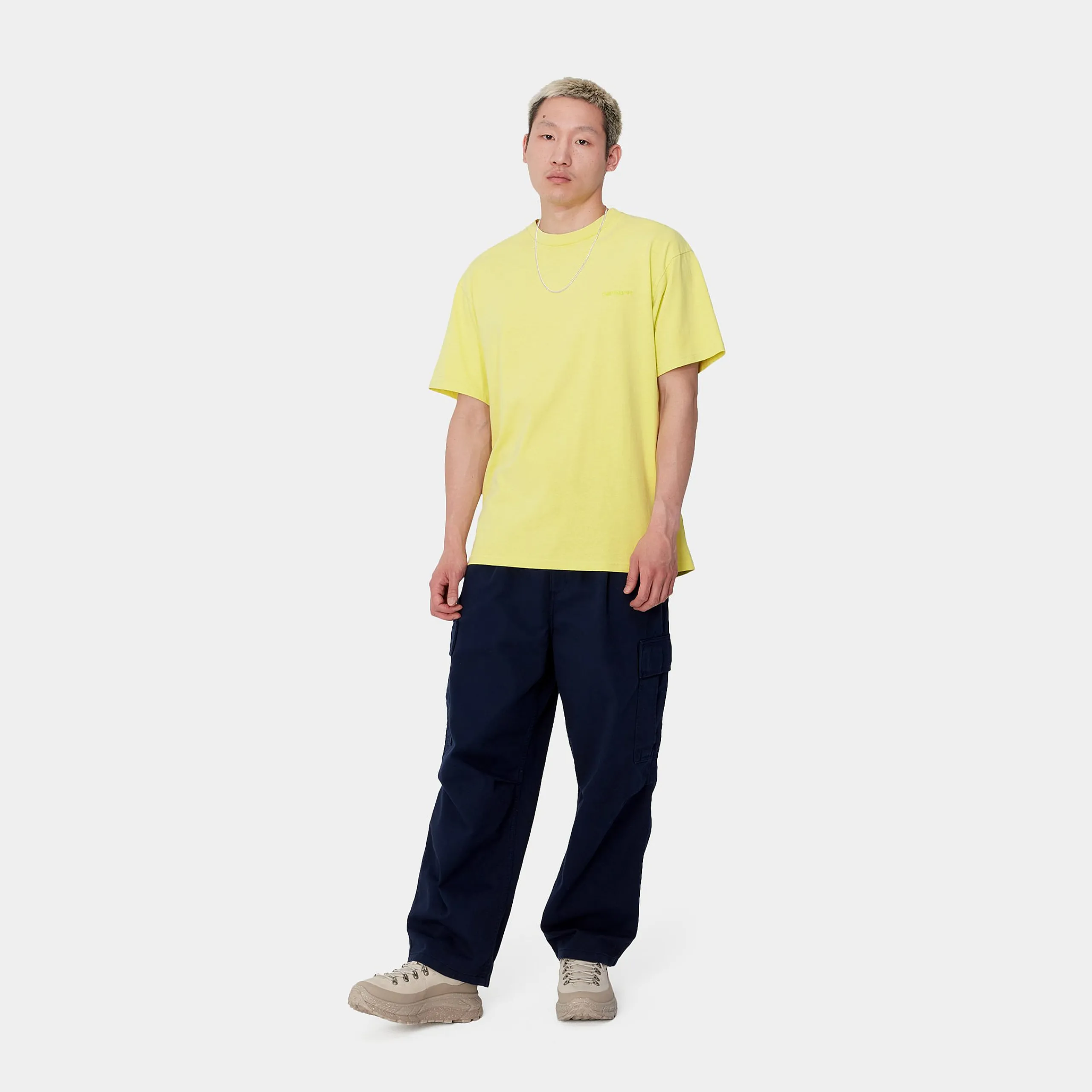 T-Shirts & Polos>Carhartt WIP S/S Duster Script T-Shirt Arctic Lime