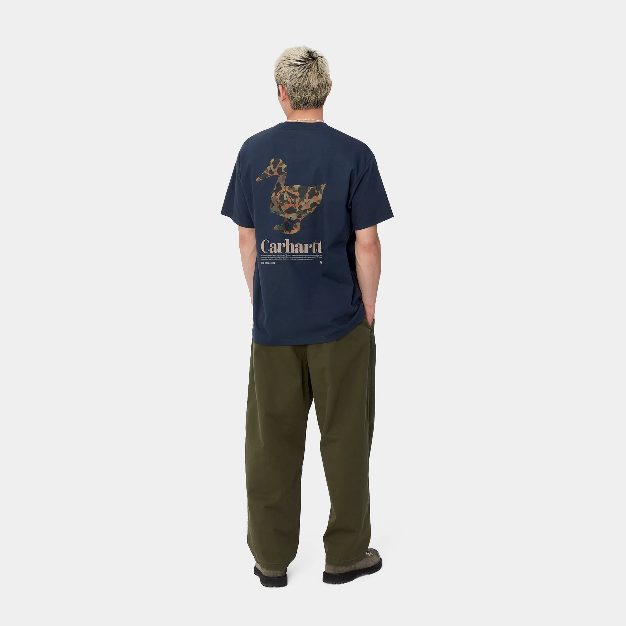 T-Shirts & Polos>Carhartt WIP S/S Fold Duck T-Shirt Air Force Blue