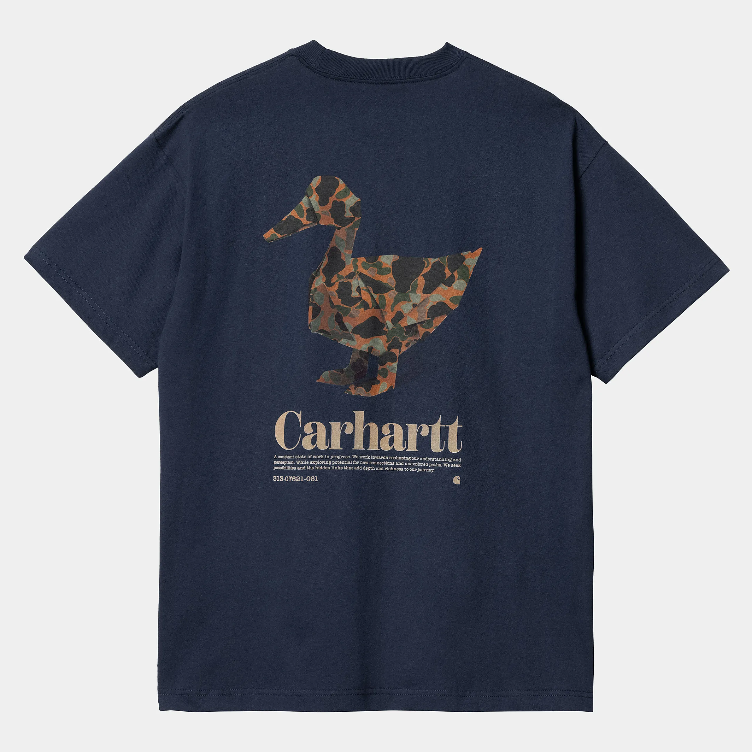T-Shirts & Polos>Carhartt WIP S/S Fold Duck T-Shirt Air Force Blue