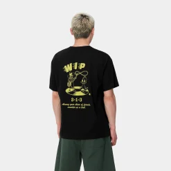 T-Shirts & Polos>Carhartt WIP S/S Friendship T-Shirt Black / Yellow