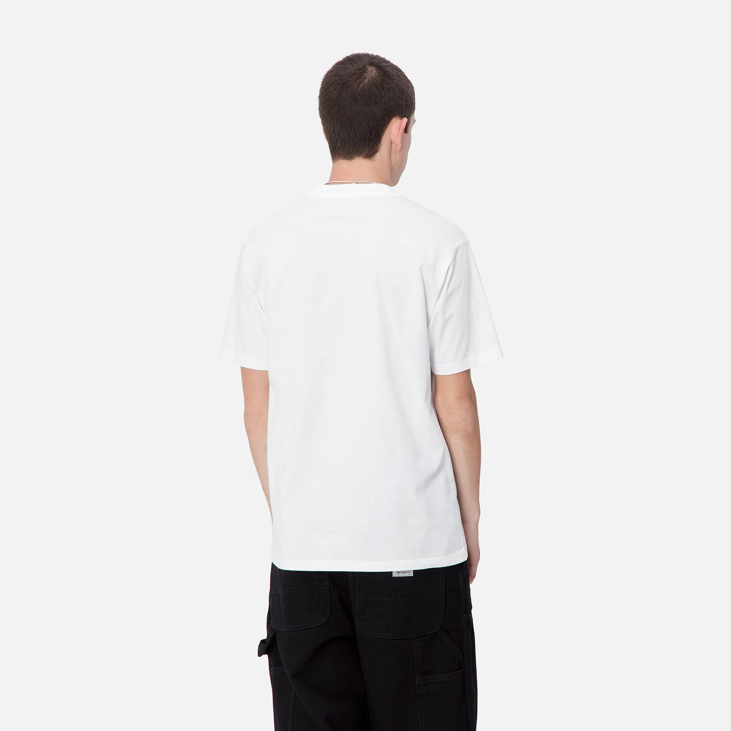 T-Shirts & Polos>Carhartt WIP S/S Fun Run T-Shirt White / Red