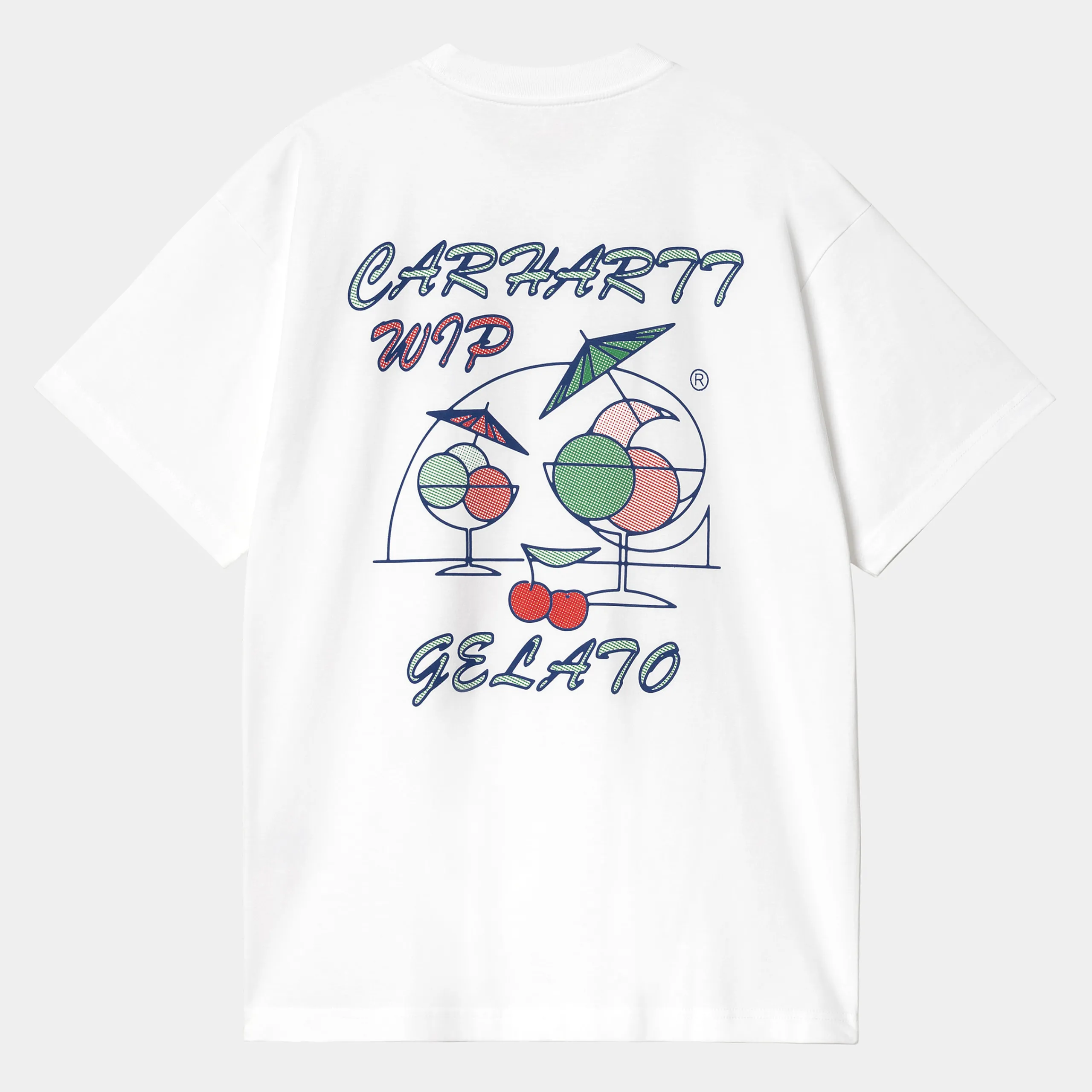 T-Shirts & Polos>Carhartt WIP S/S Gelato T-Shirt White