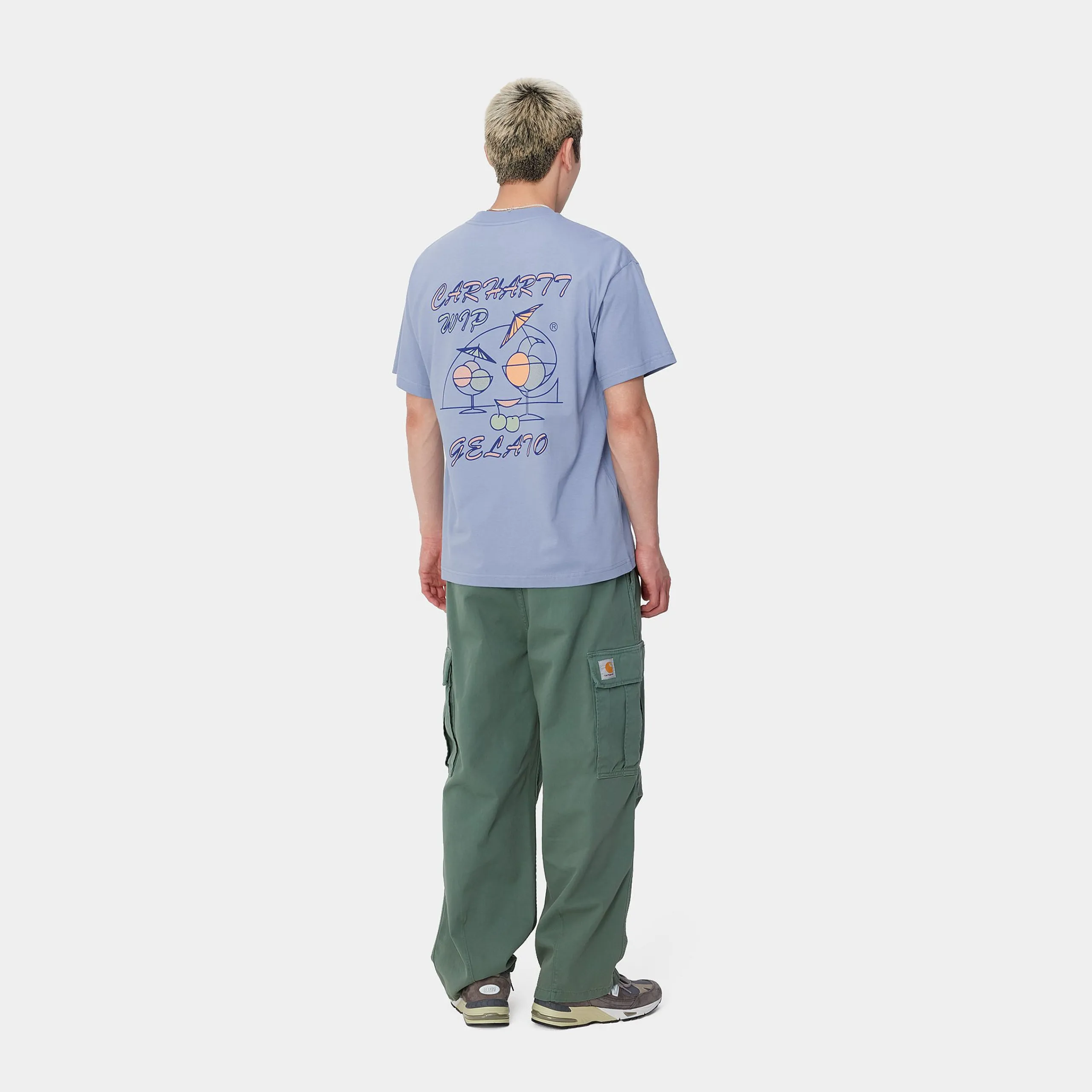 T-Shirts & Polos>Carhartt WIP S/S Gelato T-Shirt Charm Blue