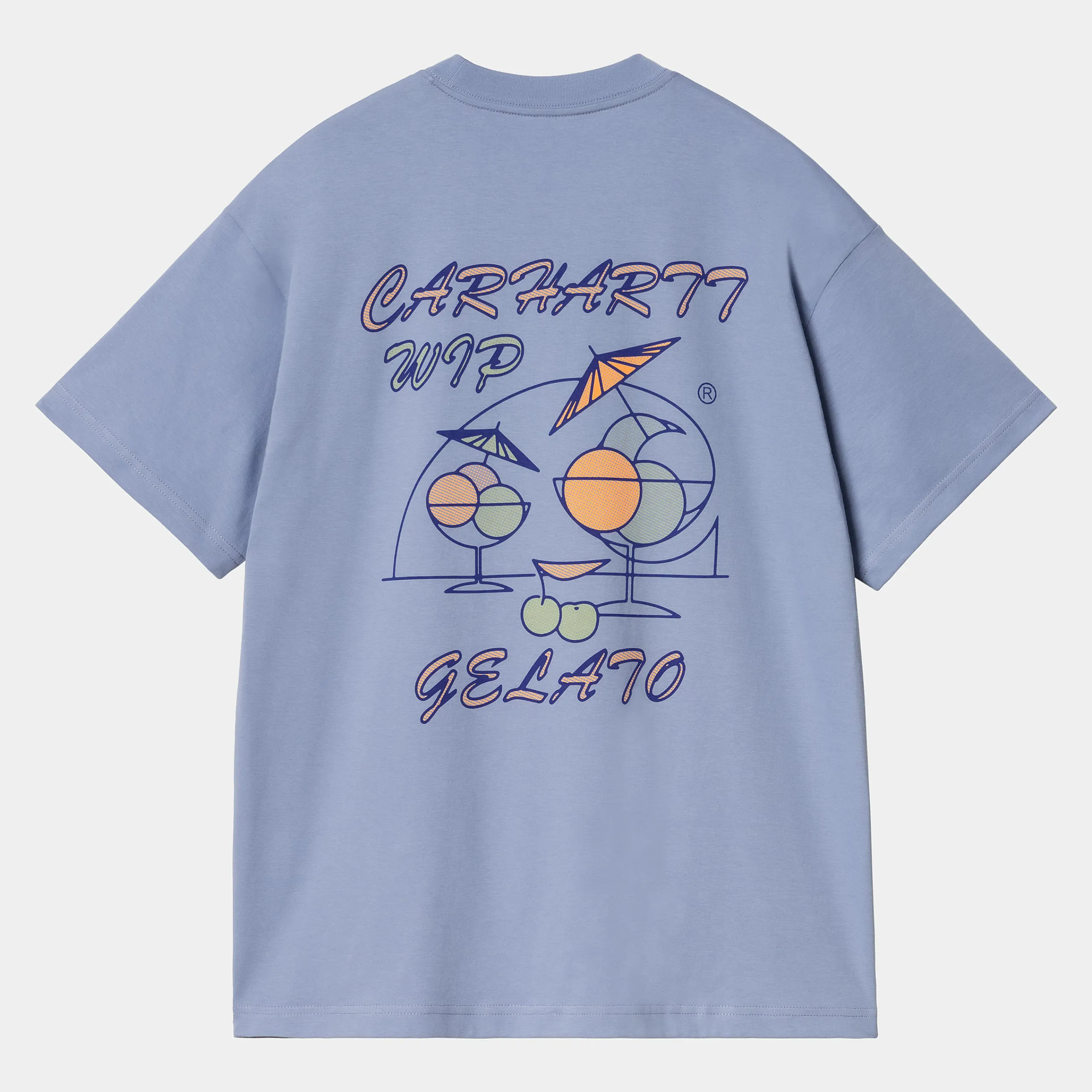 T-Shirts & Polos>Carhartt WIP S/S Gelato T-Shirt Charm Blue