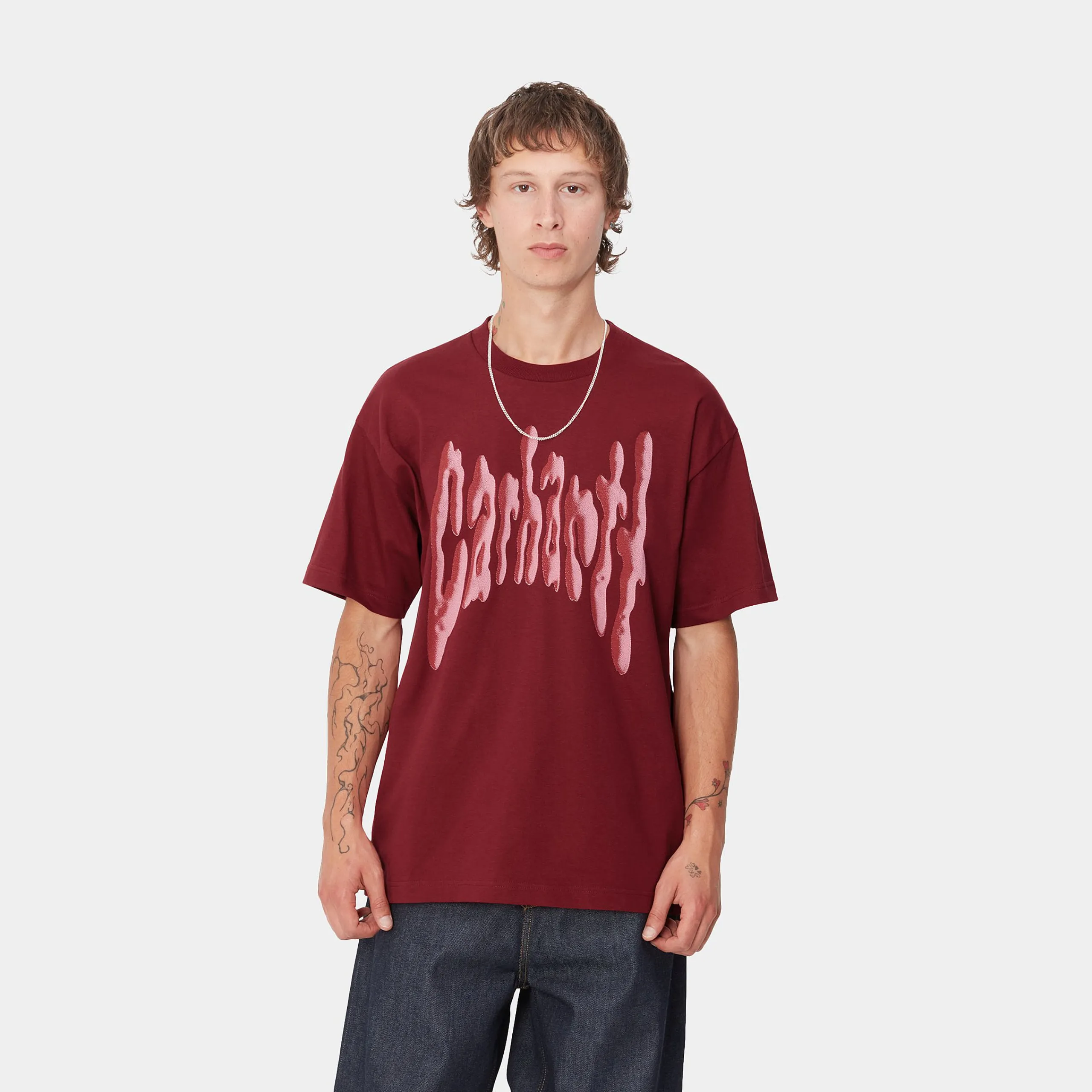 T-Shirts & Polos>Carhartt WIP S/S Goo T-Shirt Scarlet