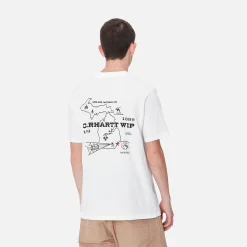 T-Shirts & Polos>Carhartt WIP S/S Home State T-Shirt White