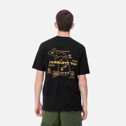 T-Shirts & Polos>Carhartt WIP S/S Home State T-Shirt Black