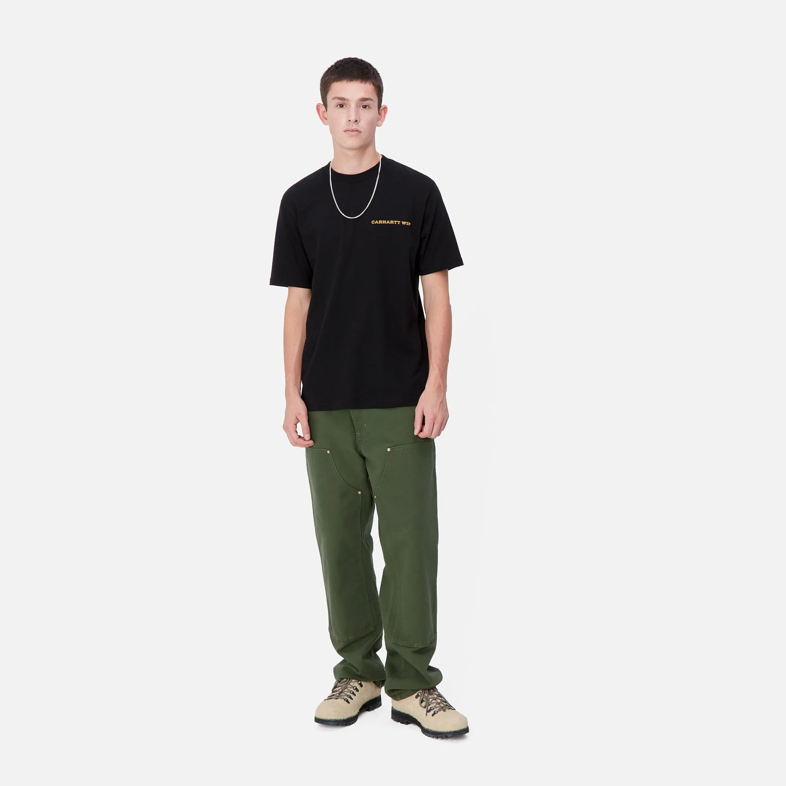 T-Shirts & Polos>Carhartt WIP S/S Home State T-Shirt Black