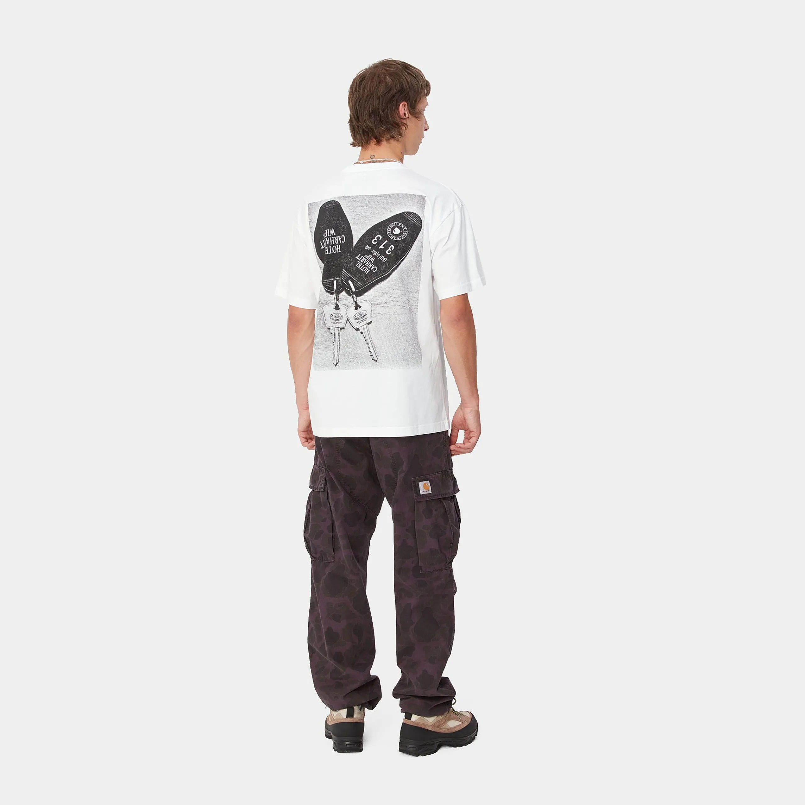 T-Shirts & Polos>Carhartt WIP S/S Hotel Keys T-Shirt White / Black